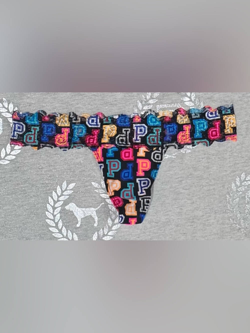 VS PINK LACE WAIST THONG NWT